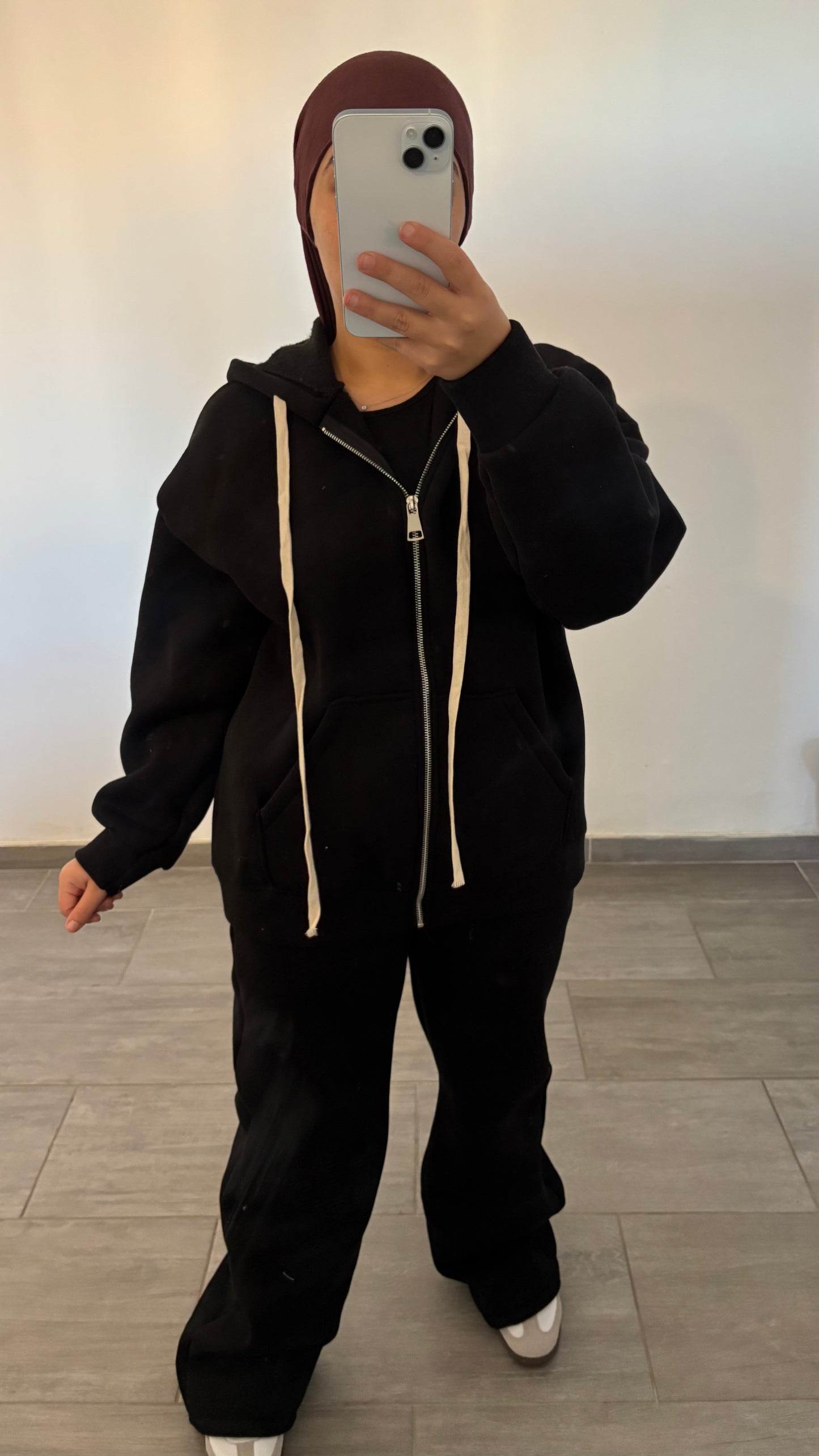 survetement matière épaisse noir