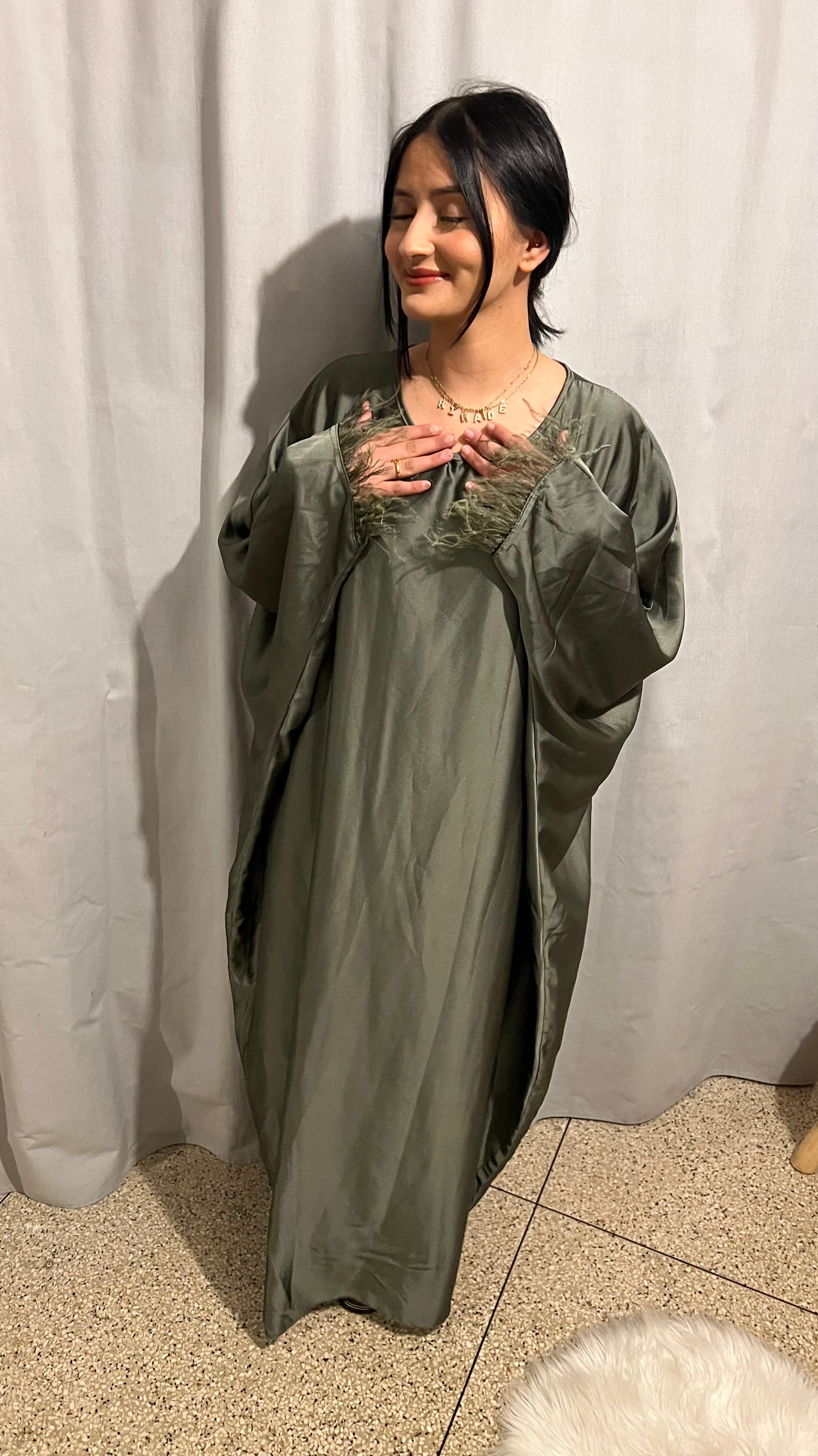 Robes à plumes ample