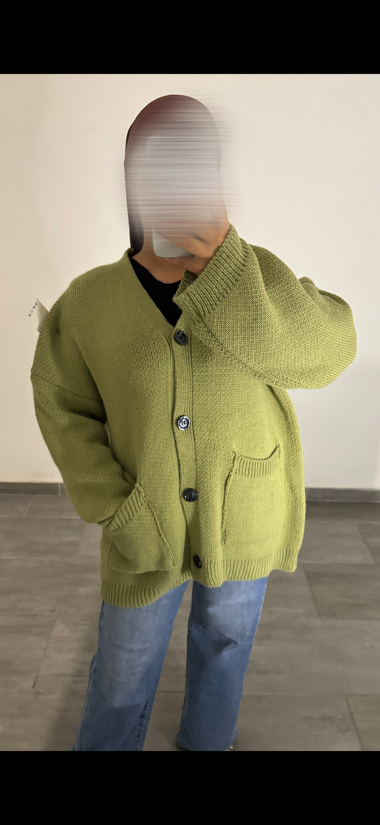 Cardigans vert pomme