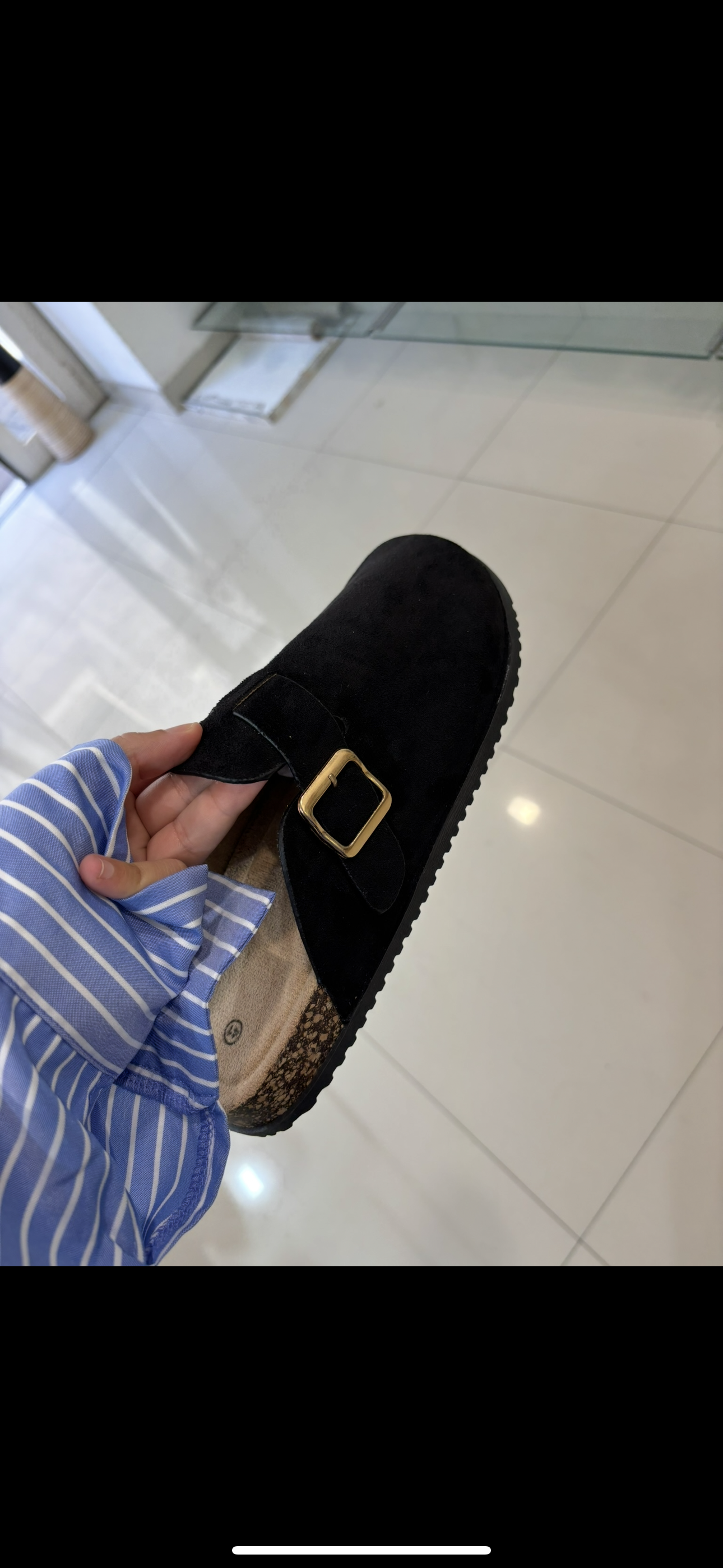 Mules noir inspi birk