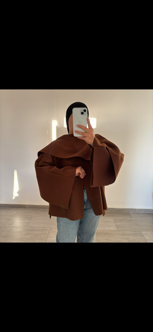 Cape courte chocolat