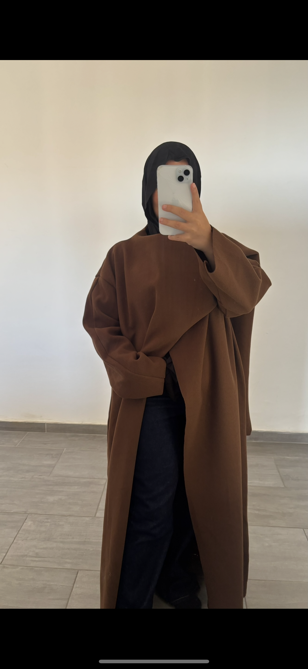 cape longue chocolat