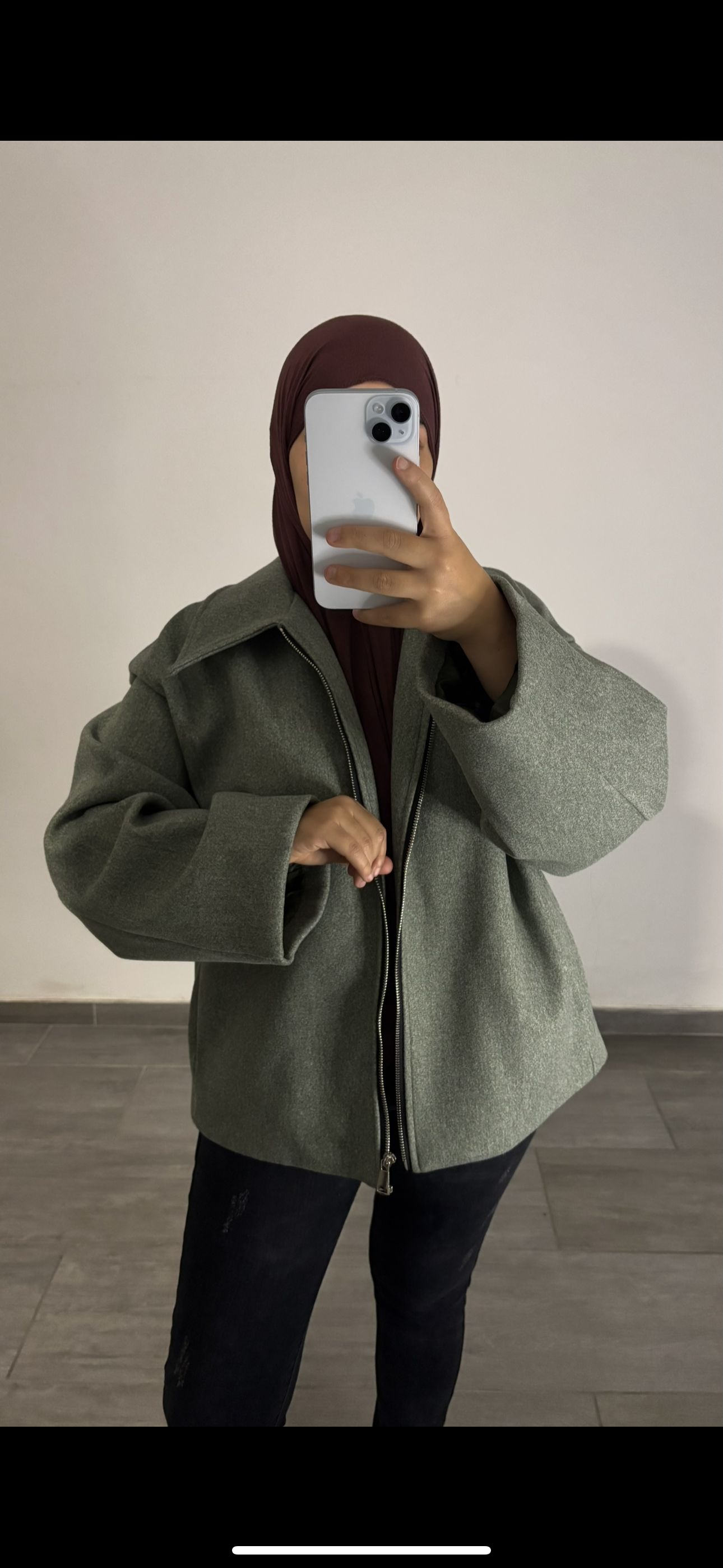 Veste coupe vent kaki