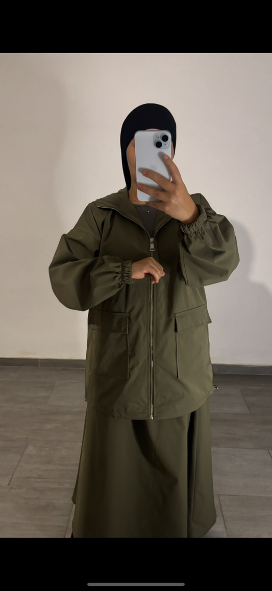 Ensemble matiere kwet kaki