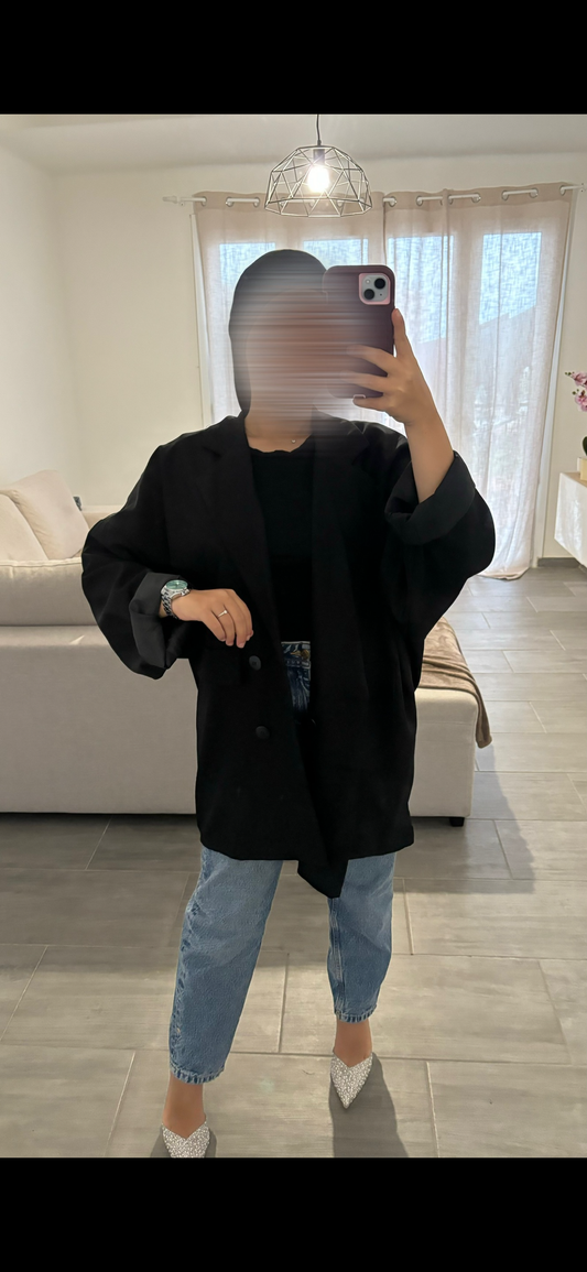 Blazer oversize noir