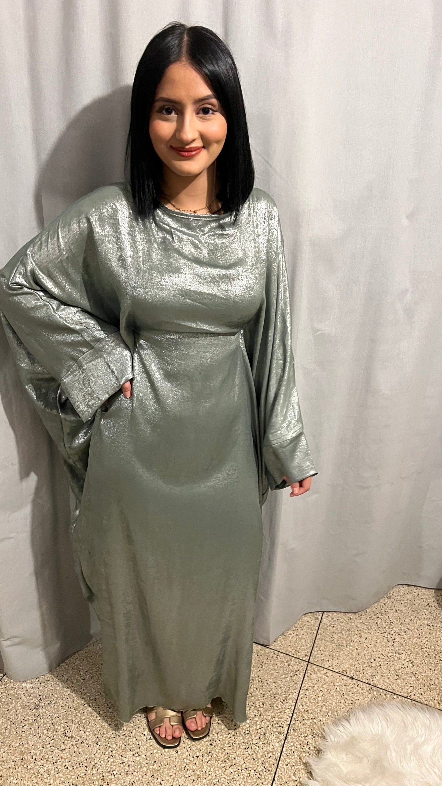 Robe cintrée à pailleté